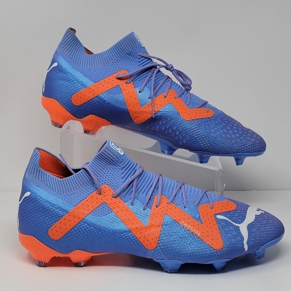 PUMA FUTURE PRO FG/AG Mens Size 13 Soccer Cleats Blue White/Orange 107171-01 New